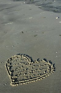 HeartCarvedInSand